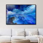 Blue Clouds Abstract Art