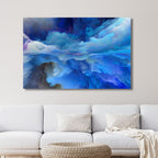 Blue Clouds Abstract Art