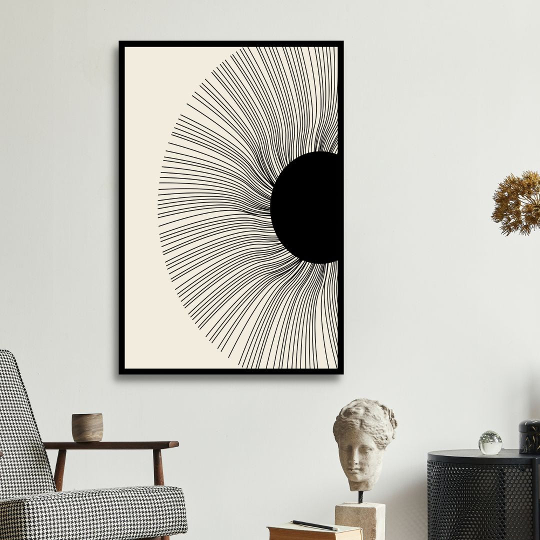 Boho Style Woman, Plant, Eye Abstract Art