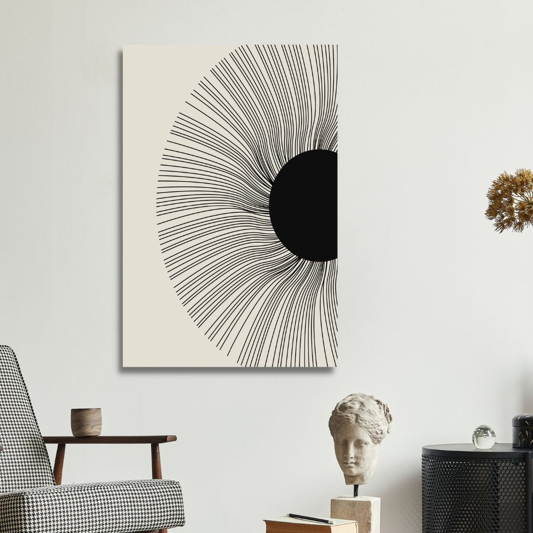 Boho Style Woman, Plant, Eye Abstract Art