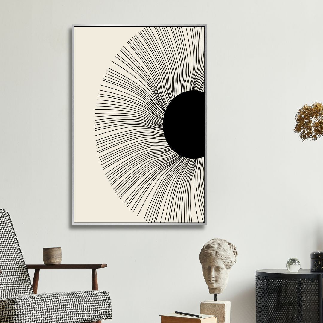 Boho Style Woman, Plant, Eye Abstract Art