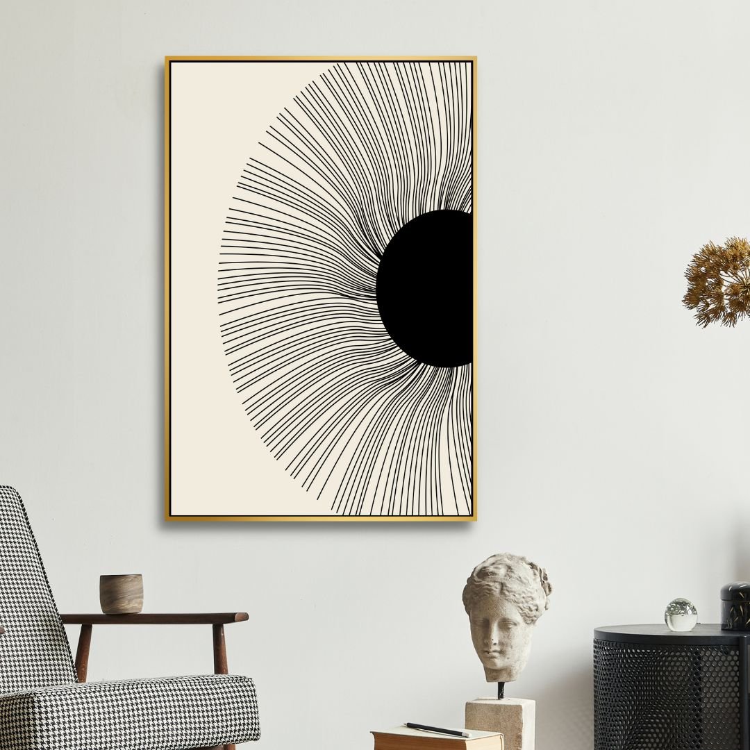 Boho Style Woman, Plant, Eye Abstract Art
