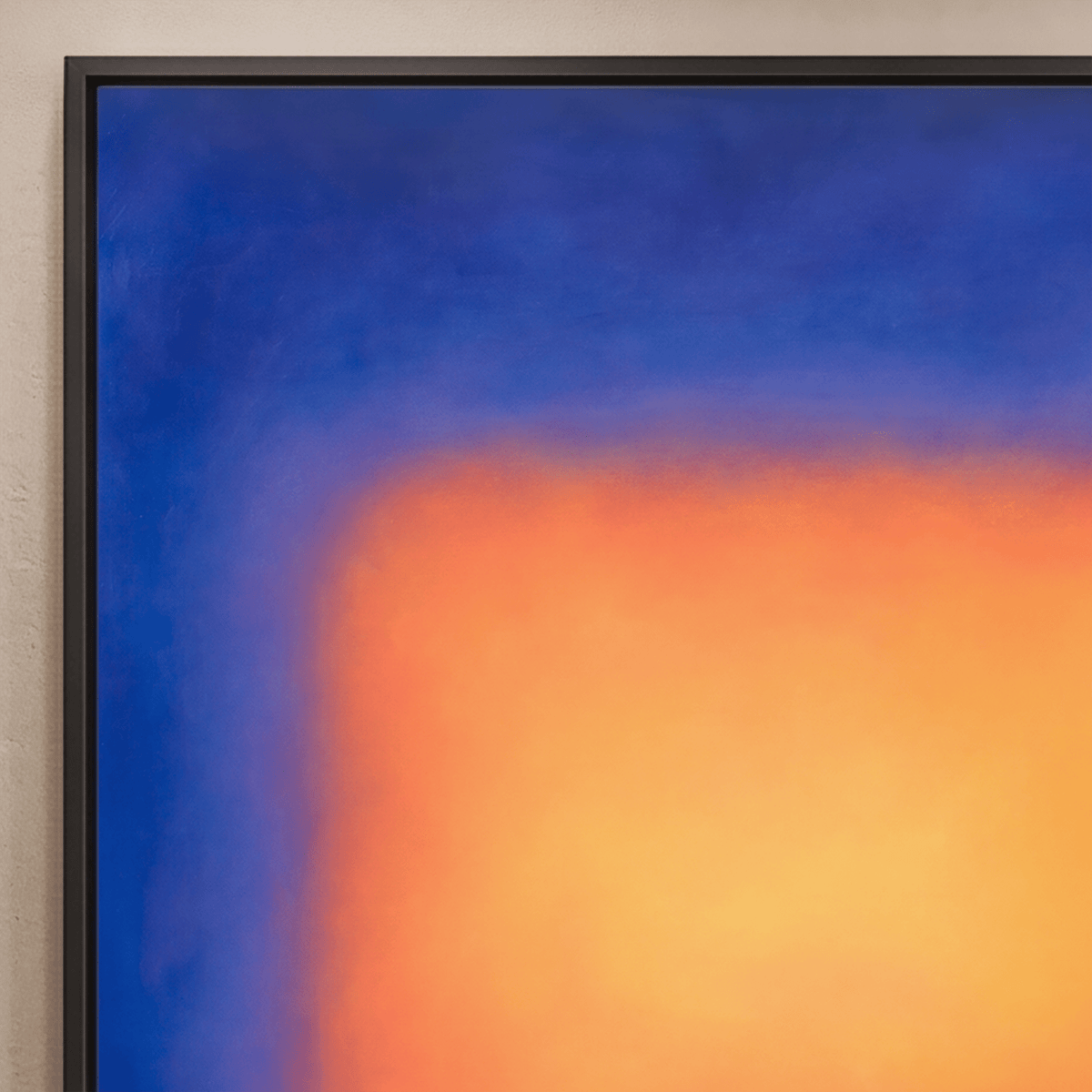 Color Field Canvas Wall Art, Orange Square Blue Green Red, Modern, Abstract - Canvas Wall Art - Art-Port Art
