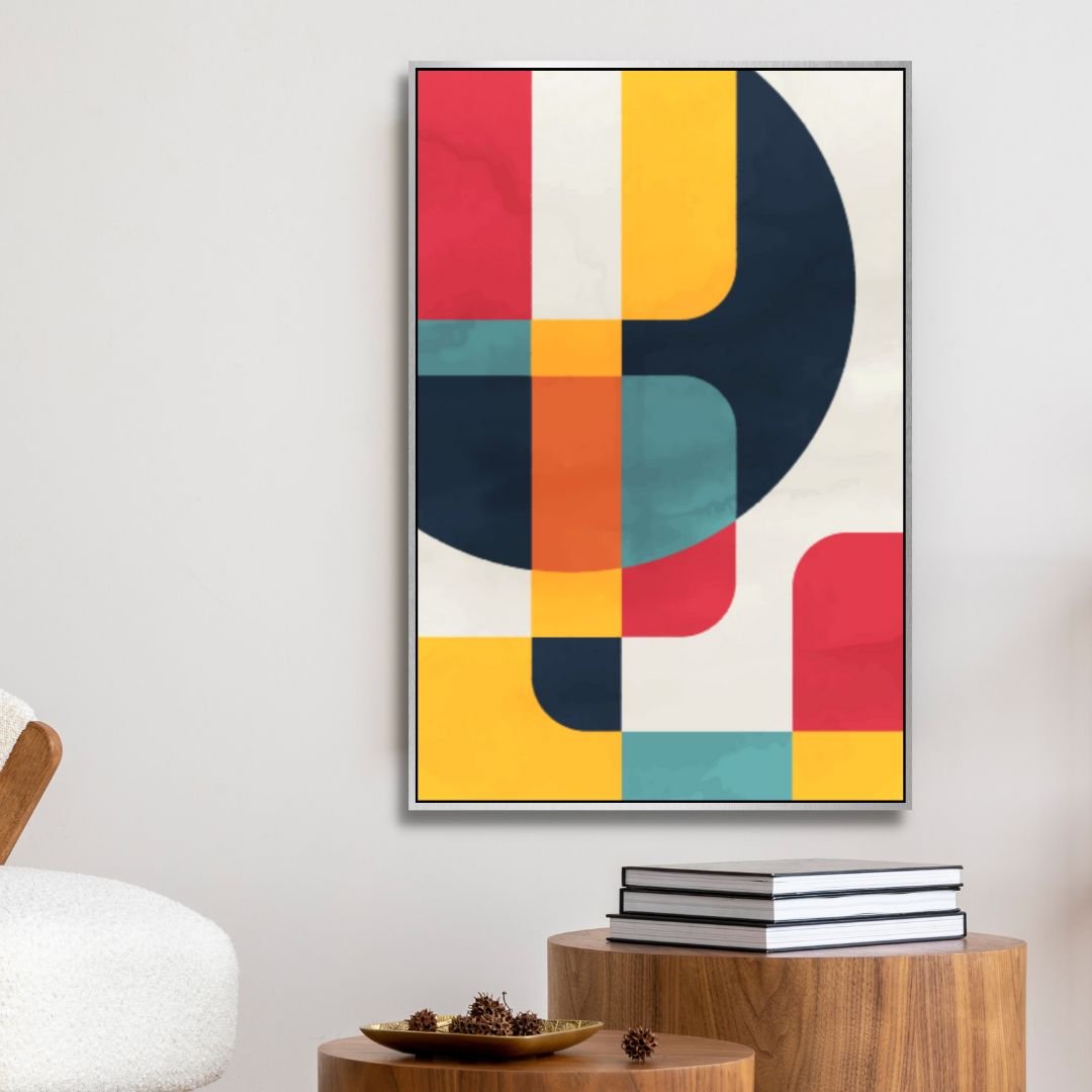 Colorful Geometric Shapes Abstract Art - Designity Art