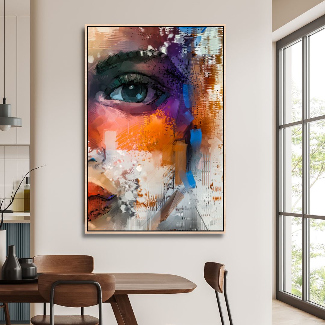 Colorful Portrait Abstract Art - Designity Art