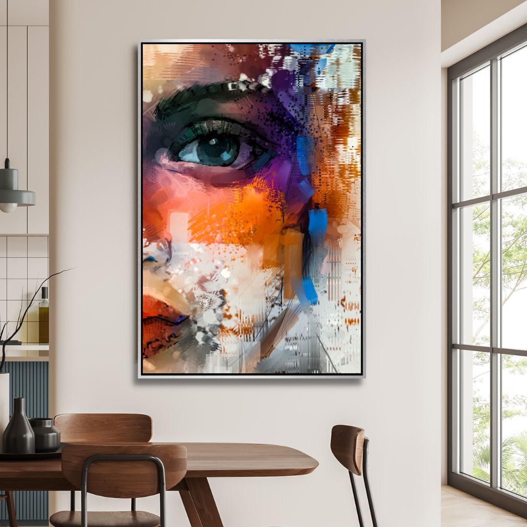Colorful Portrait Abstract Art - Designity Art
