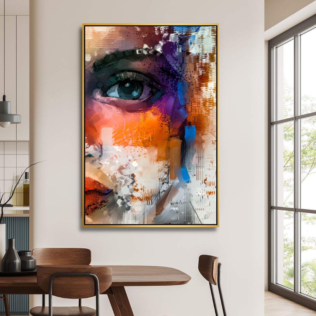 Colorful Portrait Abstract Art - Designity Art