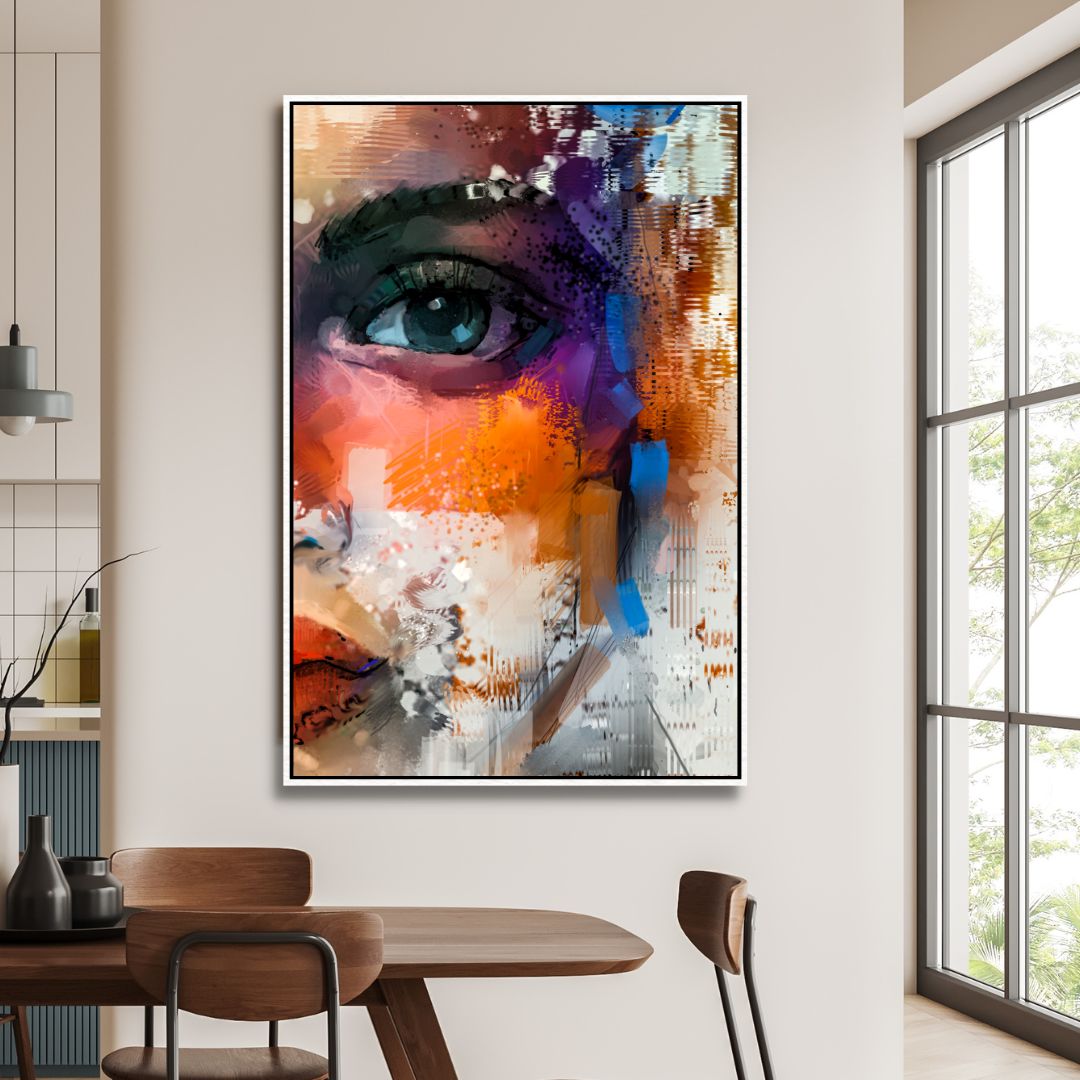 Colorful Portrait Abstract Art - Designity Art