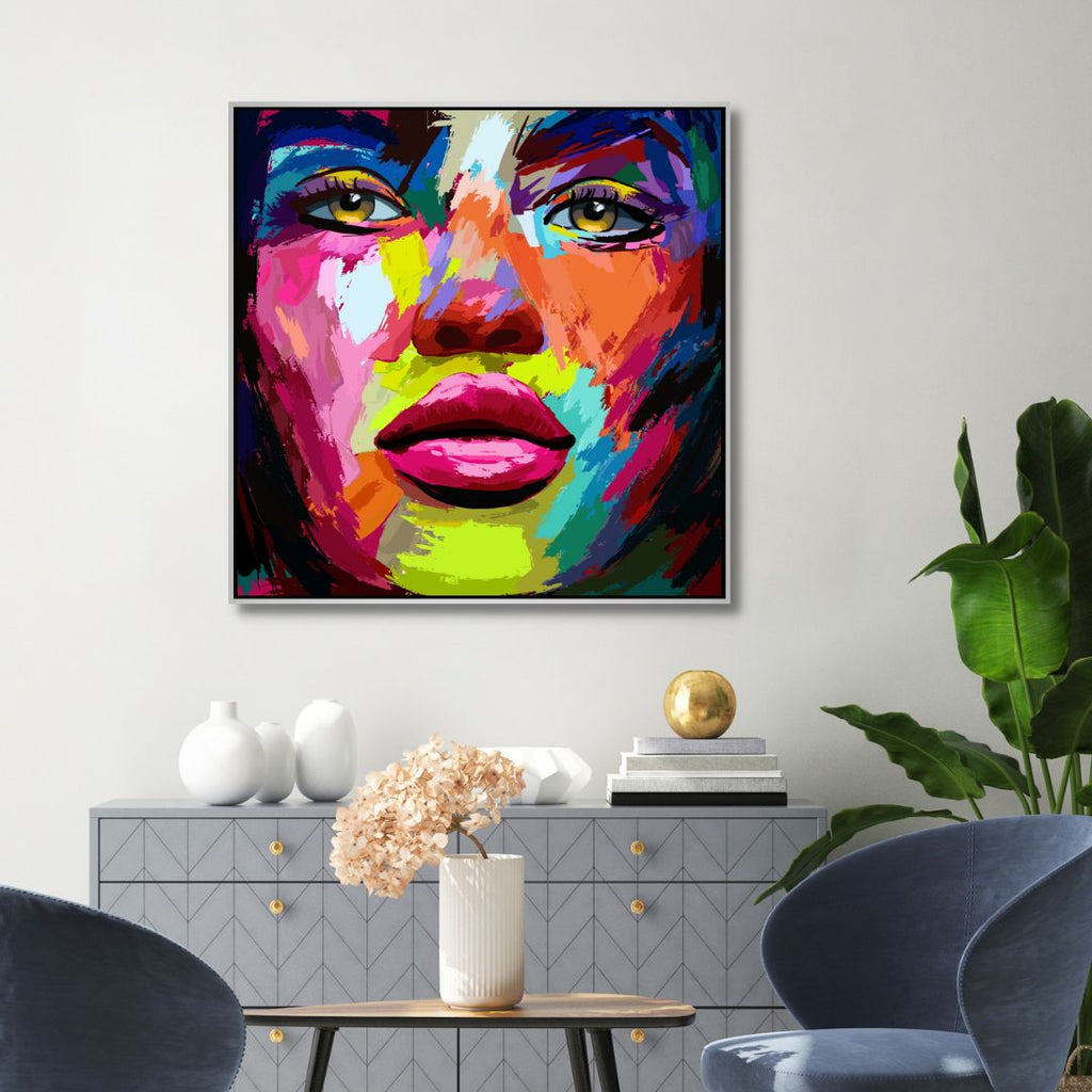 Colorful Woman Portrait Art - Designity Art