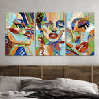 Contemporary Woman Face Portrait Art - Designity Art