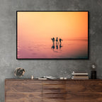 Early Morning Surfers Photography Art - Designity Art