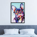 French Bulldog Portrait Abstract Art - Designity Art