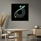 "I AM" Calligraphy Abstract Canvas Art - Designity Art