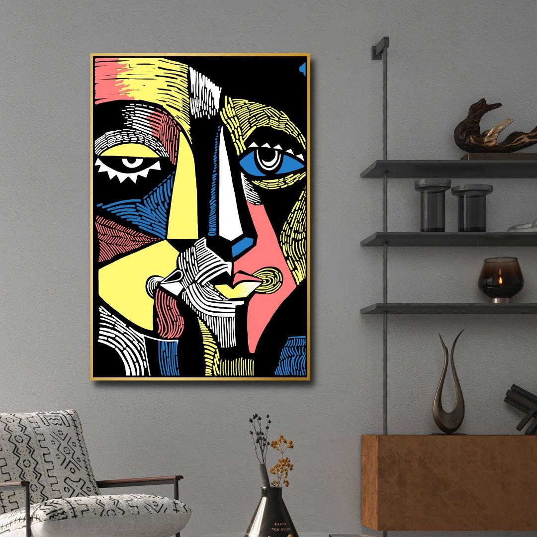 Linostyle Portraits Canvas Wall Art - Designity Art