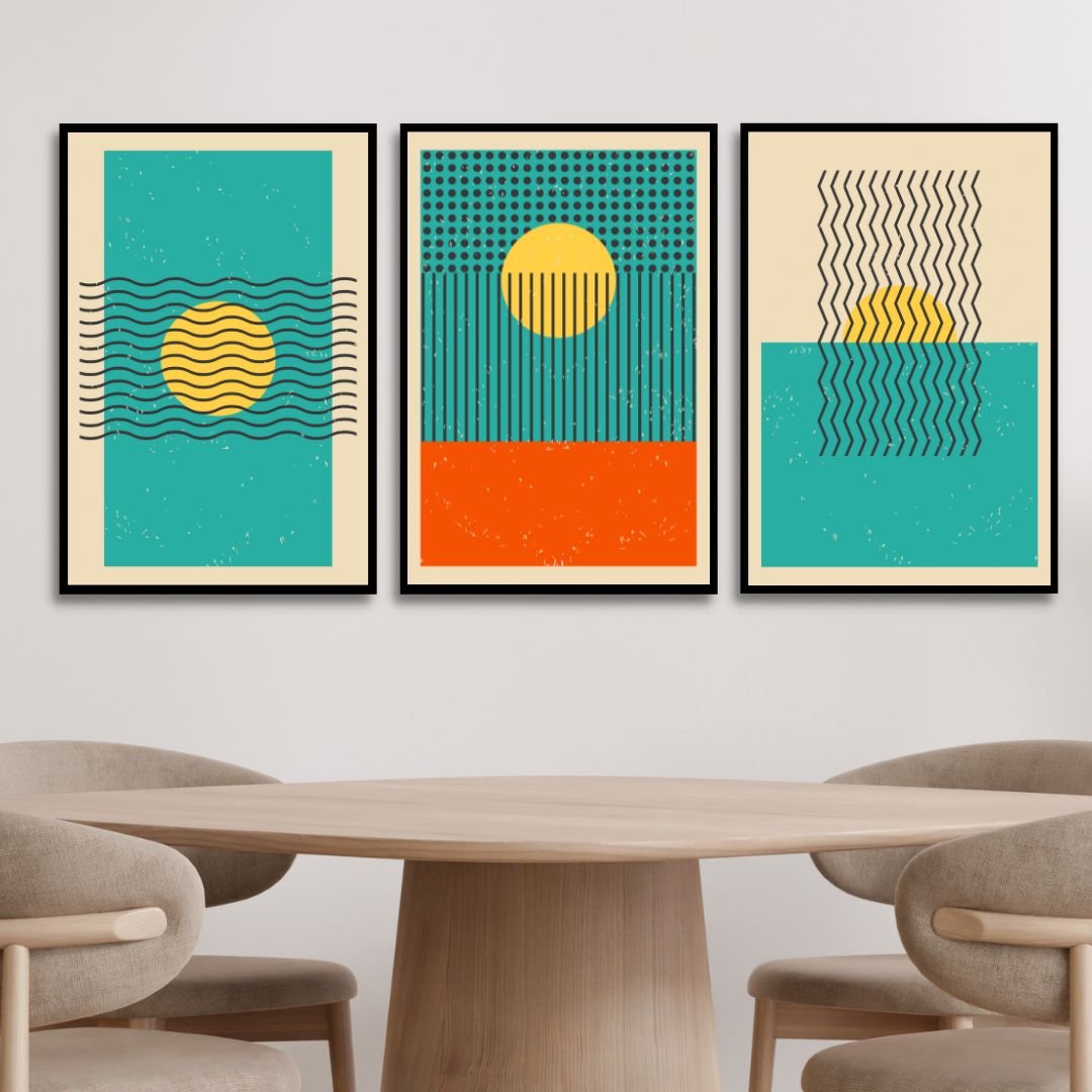Minimal 20s Geometric Abstract Art - Designity Art