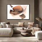 Minimalist Peach Fuzz Geometric Shapes Abstract Art - Designity Art