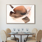 Minimalist Peach Fuzz Geometric Shapes Abstract Art - Designity Art