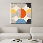 Minimalist Shapes and Lines Abstract Art - Designity Art