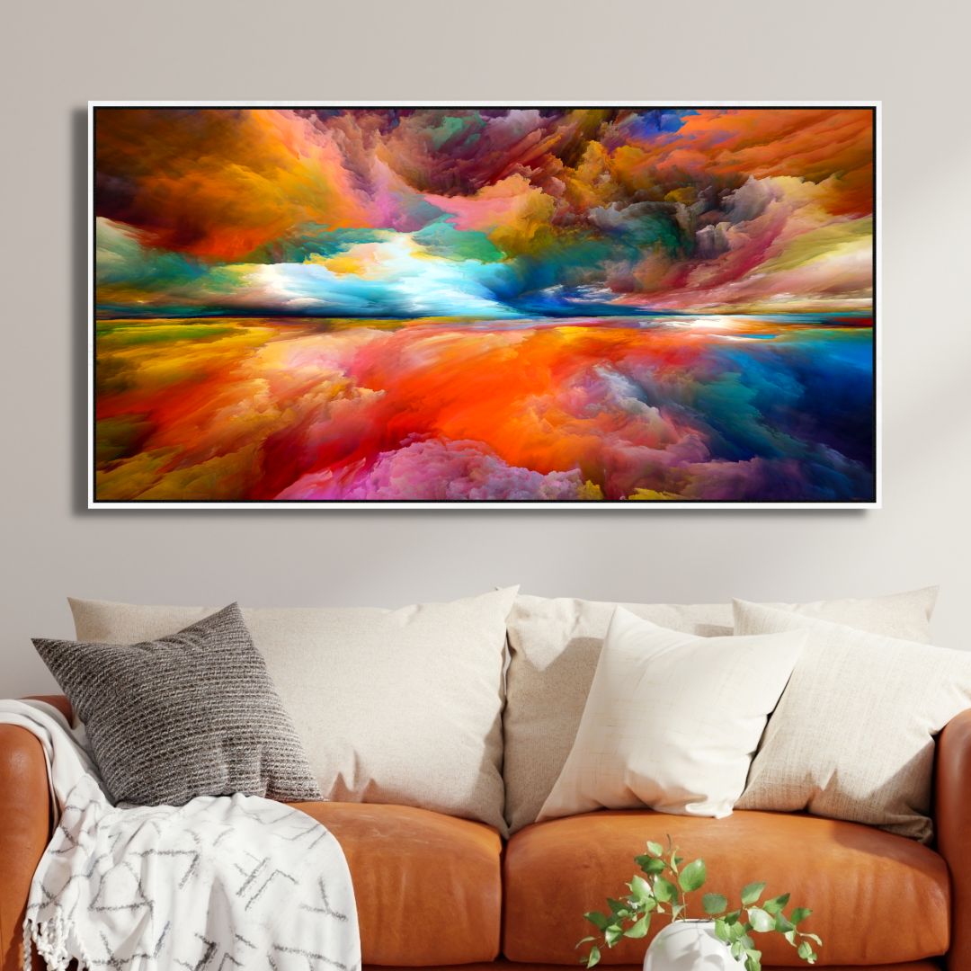 Mystery Morning Clouds Abstract Canvas Art - Designity Art