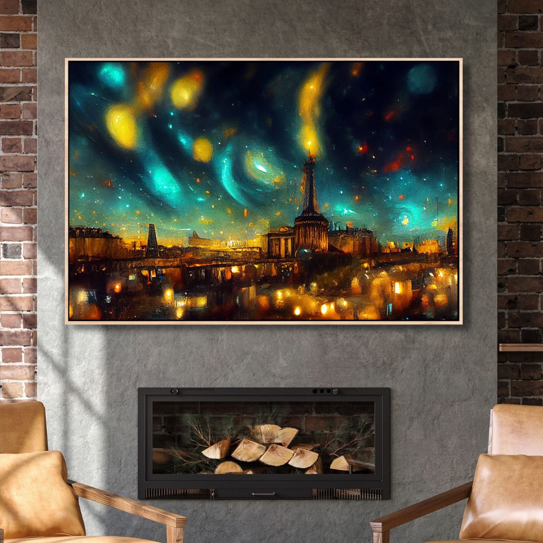 Paris Van Gogh Style Abstract Art - Designity Art