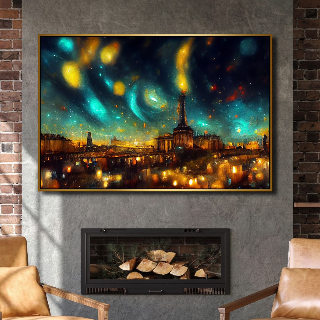 Paris Van Gogh Style Abstract Art - Designity Art