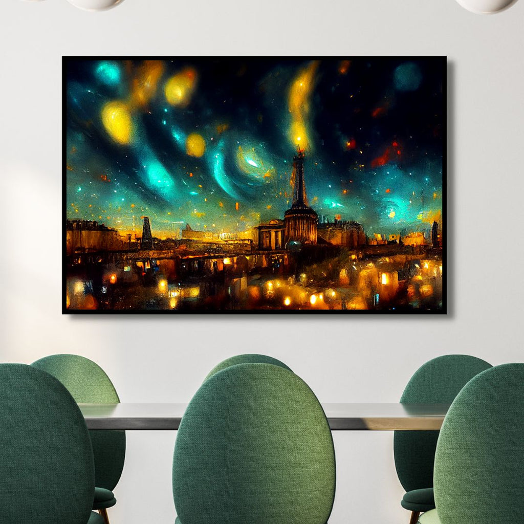 Paris Van Gogh Style Abstract Art - Designity Art