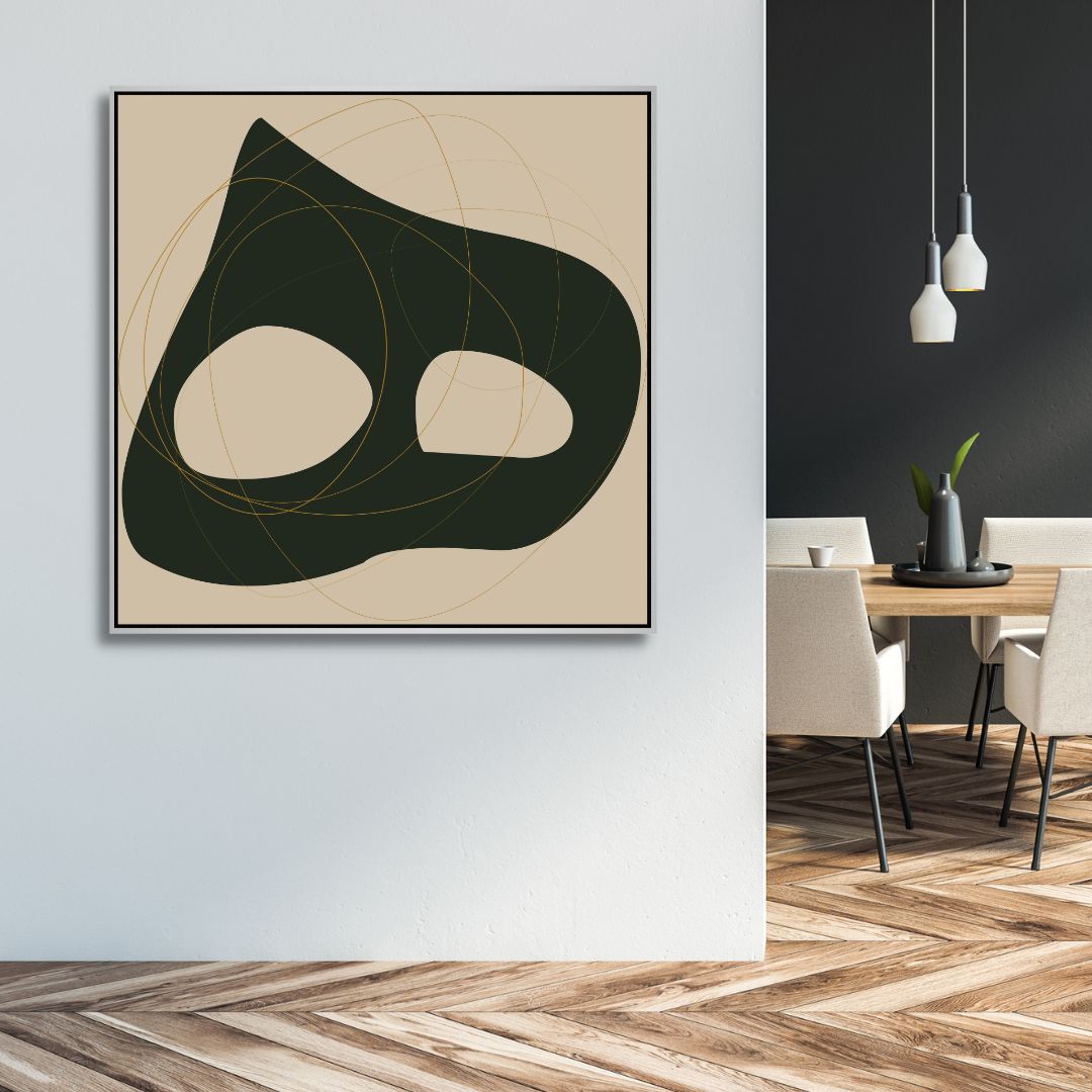 Persian Alphabet Typography Abstract Canvas Art - Designity Art
