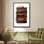 Persian Calligraphy "I can't go on living without you" Abstract Canvas Art - Designity Art