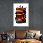 Persian Calligraphy "I can't go on living without you" Abstract Canvas Art - Designity Art