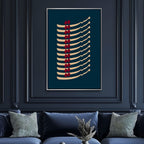 Persian Calligraphy "Mast" Abstract Canvas Wall Art - Designity Art