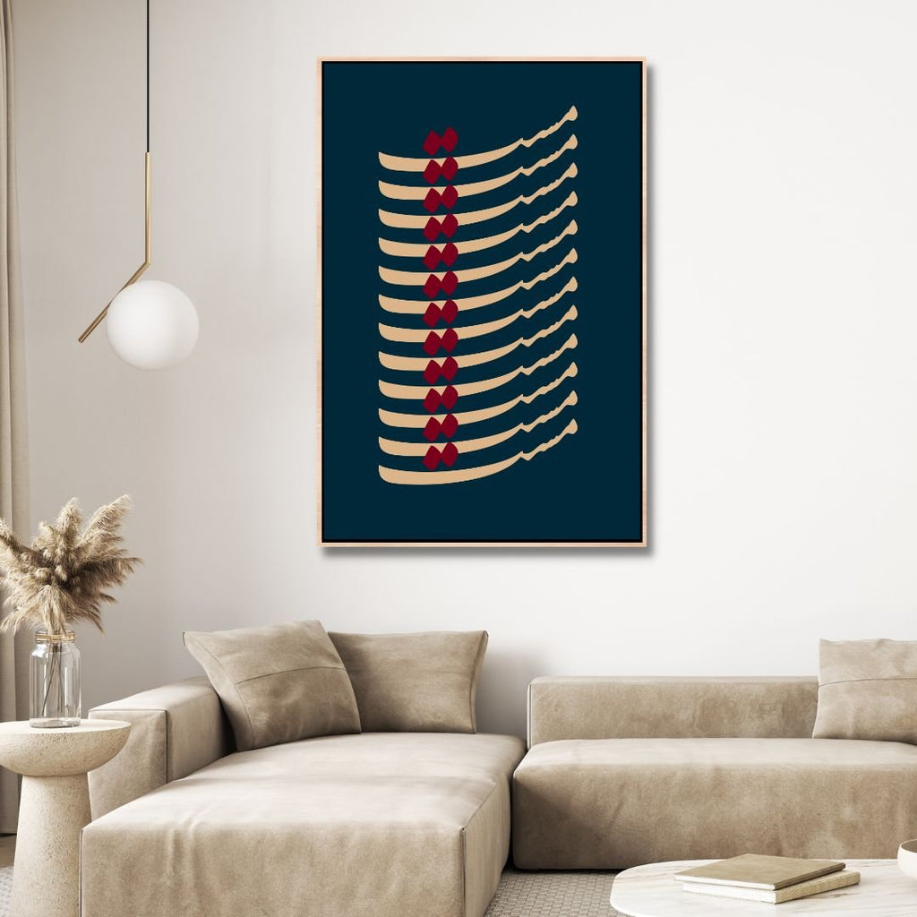 Persian Calligraphy "Mast" Abstract Canvas Wall Art - Designity Art