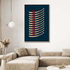 Persian Calligraphy "Mast" Abstract Canvas Wall Art - Designity Art
