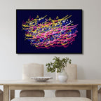 Persian Typography "The syrup should be more bitter than separation poison" Abstract Canvas Wall Art - Designity Art