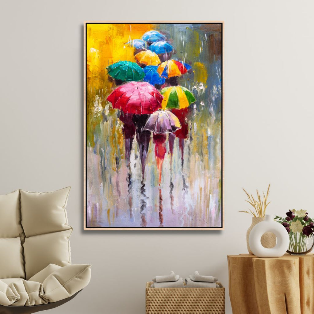 Rainy Day Abstract Art - Designity Art