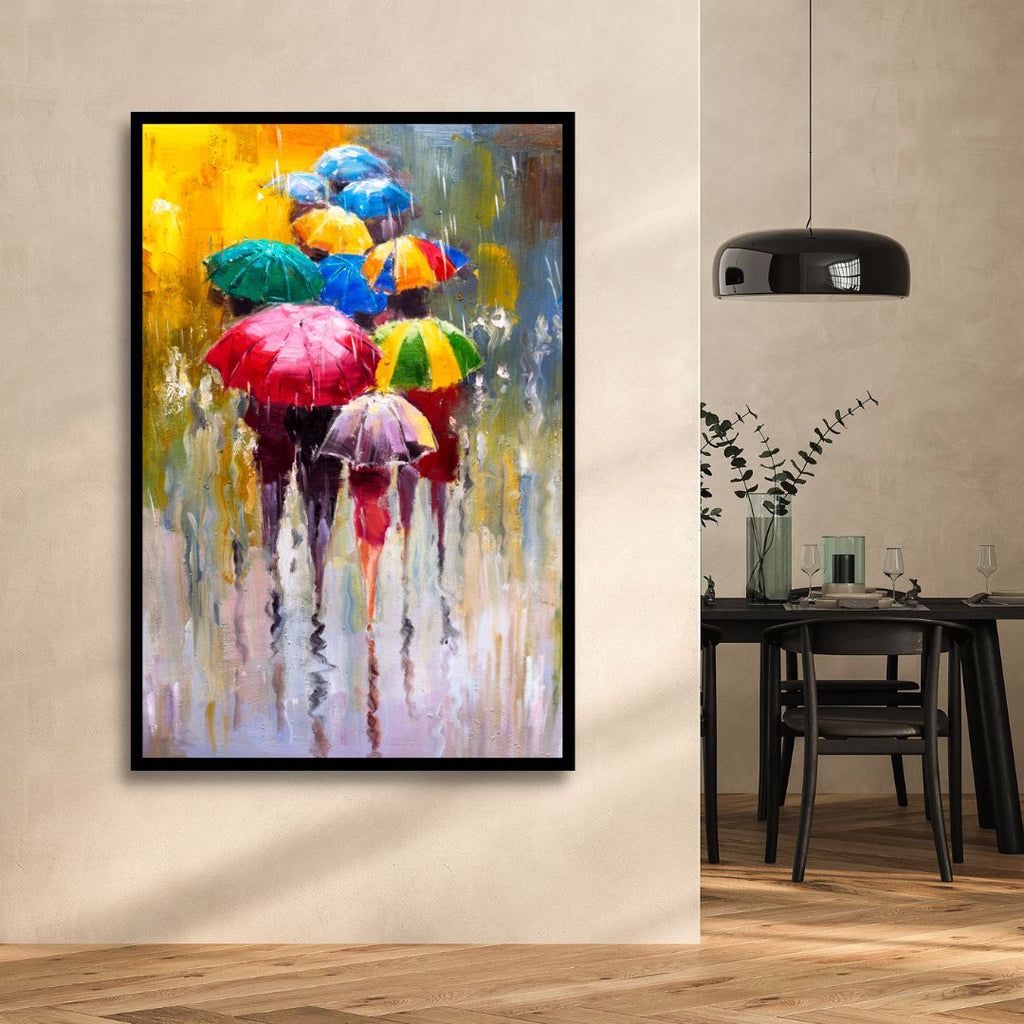 Rainy Day Abstract Art - Designity Art