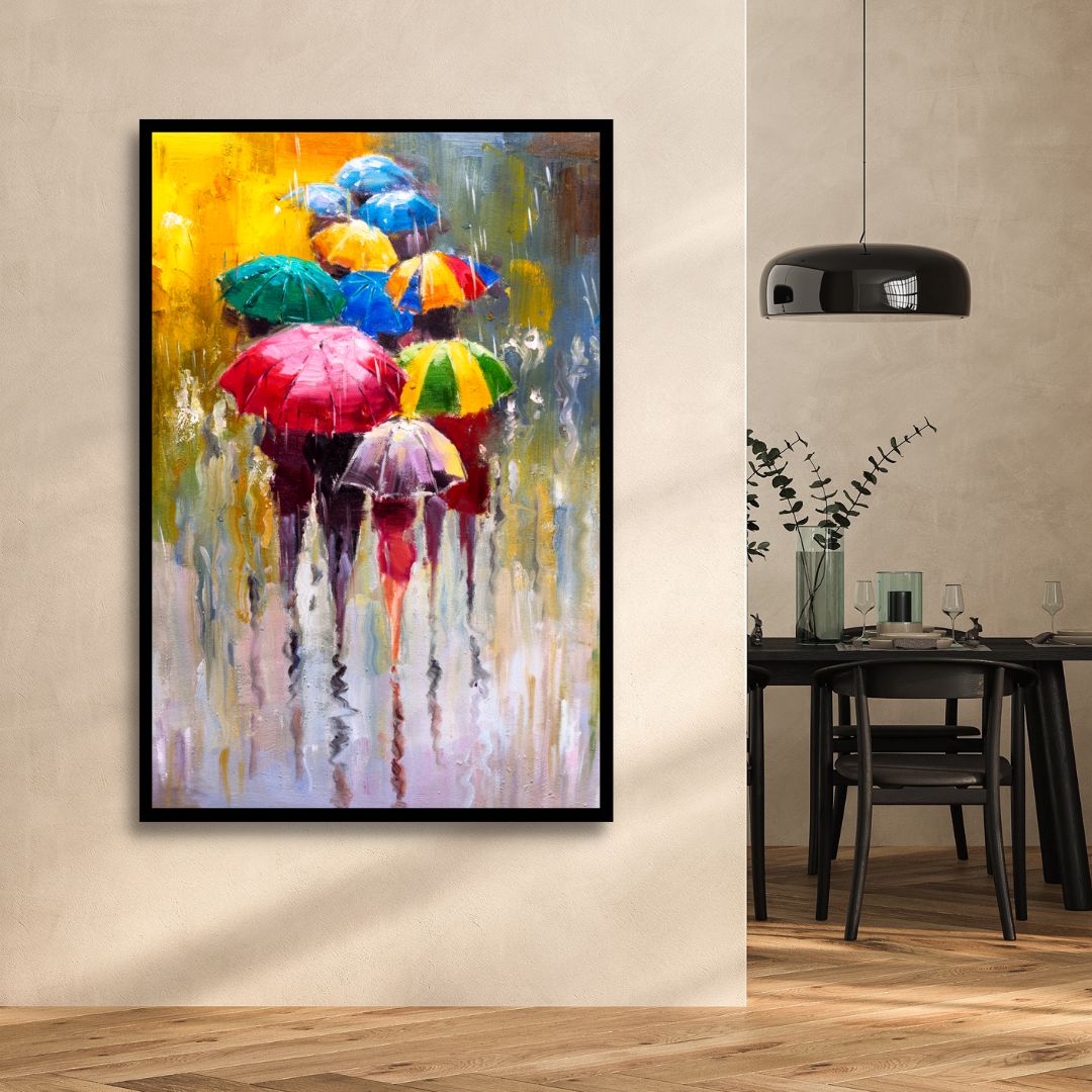 Rainy Day Abstract Art - Designity Art