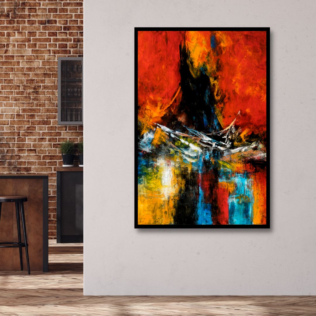 The Restless Sea Abstract Canvas Art - Designity Art