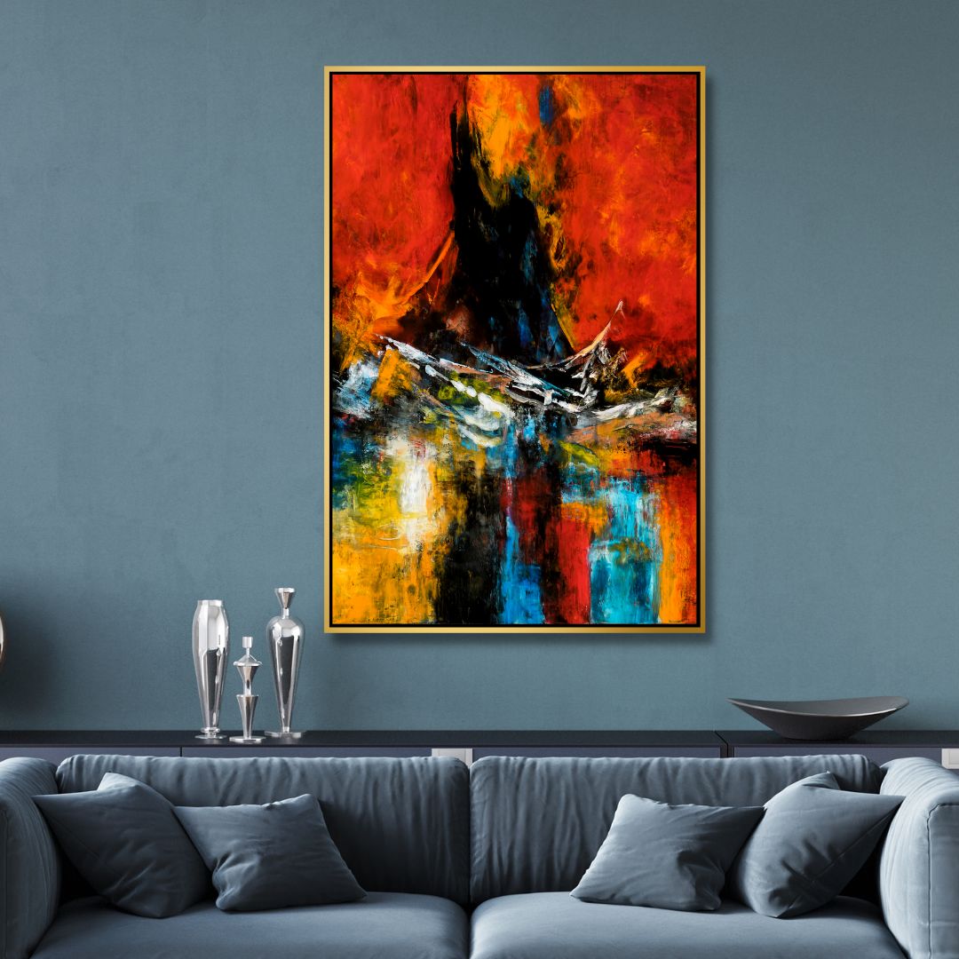 The Restless Sea Abstract Canvas Art - Designity Art